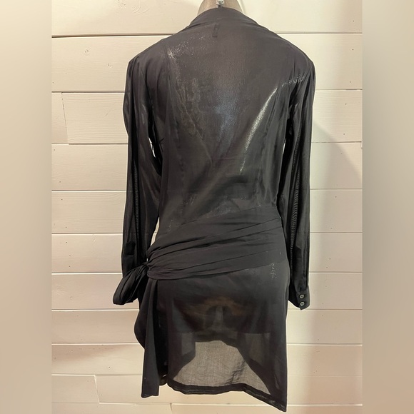 🖤 DUBUC • Black Sheer Tunic • Size 8 - Picture 5 of 9
